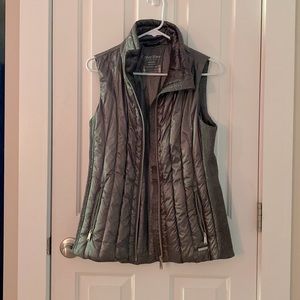 Silver Puffer Vest